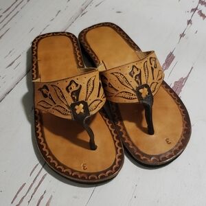 Mexican huarache girls sandals size3